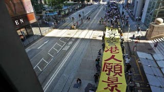 中環又快閃遊行 抗議黑警實彈開槍及DQ區選 Central Flashmob Protest Against Police Live Shots & DQ Joshua Wong