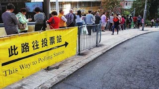 香港歷史性區選 首小時逾15.7萬人投票 破紀錄 Hong Kong’s Historic District Poll – Record 157000 Voted in First Hour