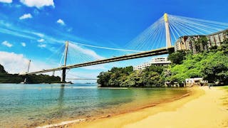 汀九海灘及大橋 Ting Kau Beach and Bridge