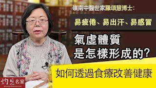 嶺南中醫世家羅頌慧博士：易疲倦、易出汗、易感冒 氣虛體質是怎樣形成的？如何透過食療改善健康？