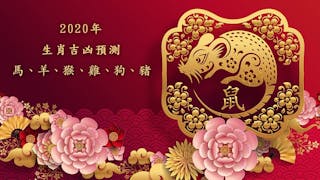 2020年十二生肖吉凶：馬、羊、猴、雞、狗、豬