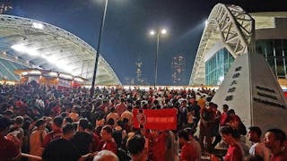 港足大戰伊朗 球迷示威盼國際關注 Fans Seek World Attention with Iran Soccer Match