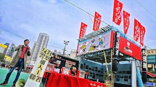 社民連往食環署抗議 年宵檔被封「政治逼害」 Social Democrats Protest Shutdown of Lunar New Year Stall as “Political Persecution”