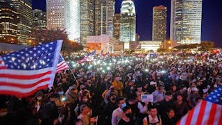 特朗普簽署《香港人權民主法》 數千人中環集會感恩 Thousands Rally to Thank Trump for Hong Kong Human Rights and Democracy Act