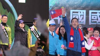 【台灣現場圖片】蔡英文朱立倫選前最後造勢大會