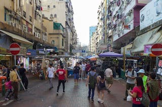 香港城市主題公園中的成行成市