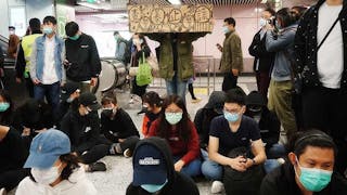 毋忘7.21恐襲七個月 全港各區集會抗議 Rallies at MTR Stations 7 Months after Terror Attack of 21 July