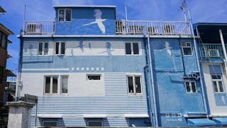 長洲的藍白壁畫 Blue and White Mural in Cheung Chau