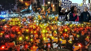 香港與加泰同步示威集會 互相聲援 Hong Kong and Catalonia Synchronised Rallies Supporting Each Other