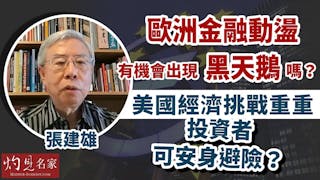 張建雄：歐洲金融動盪 有機會出現黑天鵝嗎？美國經濟挑戰重重 投資者可安身避險？