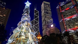 新穎奪目聖誕樹 燃亮中環 Enlightened Christmas Tree Lights up Central