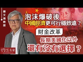 陳文鴻教授：泡沫爆破後中國經濟更可行穩致遠？ 財金改革長期美國化以外 還有沒有選擇？