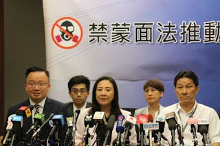 促政府立法禁蒙面 葛珮帆：違法者不能跟執法者相提並論