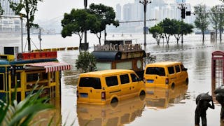 雨門開，中國中原大水