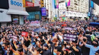 民陣遊行又被禁 「自由行」逼爆港島 Hong Kong Island Flooded with Protesters as March Banned Again