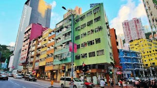 灣仔彩色公寓大樓 Colourful Apartment Buildings in Wan Chai