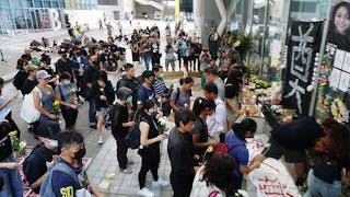 學界知專集會 追究15歲全裸女浮屍真相 College Rally at Design Institute for Truth of Naked Dead Girl (15) at Sea