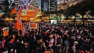 數千人遮打花園集會 撐加泰 Thousands Rally to Support Catalonia at Chater Garden