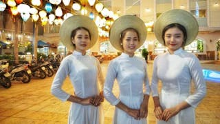 穿長襖的越南女士 Vietnamese Ladies in Ao Dai