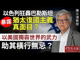 陳文鴻教授：以色列狂轟巴勒斯坦暴露猶太復國主義真面目？以美國獨霸世界的武力助其橫行無忌？