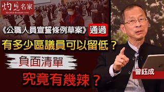 曾鈺成：《公職人員宣誓條例草案》通過，有多少區議員可以留低？ 負面清單究竟有幾辣？