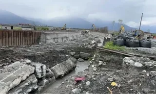 花蓮光復地區因雨淹水　與堰塞湖無關