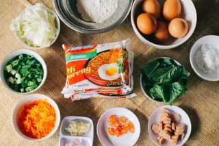 加入營多麵的食材