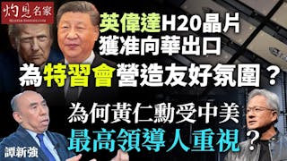 譚新強：英偉達H20晶片獲准向華出口 為特習會營造友好氛圍？ 為何黃仁勳受中美最高領導人重視？