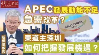 胡偉星教授：APEC發展動能不足 急需改革？東道主深圳如何把握發展機遇？