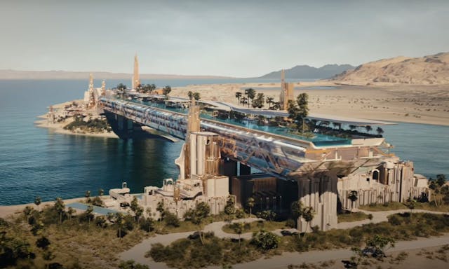 將潟湖、大海與沙丘盡收眼底：長達450公尺的「橋樑酒店」將於沙烏地阿拉伯登場