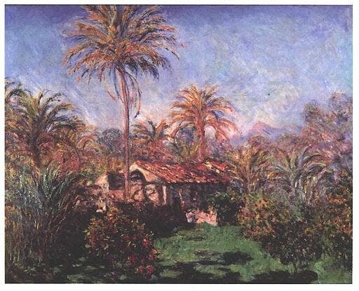 Claude Monet, &lt;em&gt;Palm Trees at Bordighera&lt;/em&gt;, 1884. Oil on canvas.