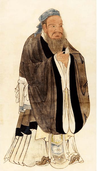 孔子強調尊重別人的重要，他說：「君子和而不同，小人同而不和」。（Wikimedia Commons）