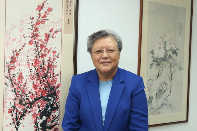 范徐麗泰指，由國安委向資審會提交的報告書決定，不能司法覆核。（文灼峰攝）