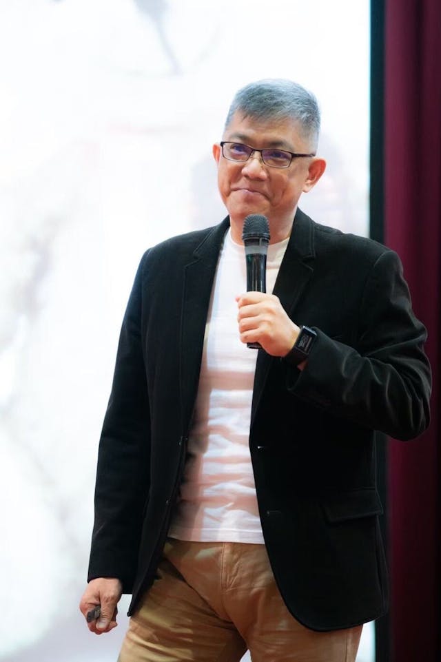 毛哥常應邀至台灣各地演講，希望有一天也可以到香港現身說法協助宣導器官捐贈。（毛哥提供）