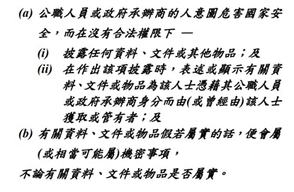 公眾諮詢文件中的短語。（作者截圖）