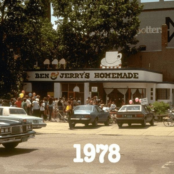 Ben &amp; Jerry&rsquo;s在1978年第一分店開張。（Ben and Jerry&rsquo;s Facebook page）