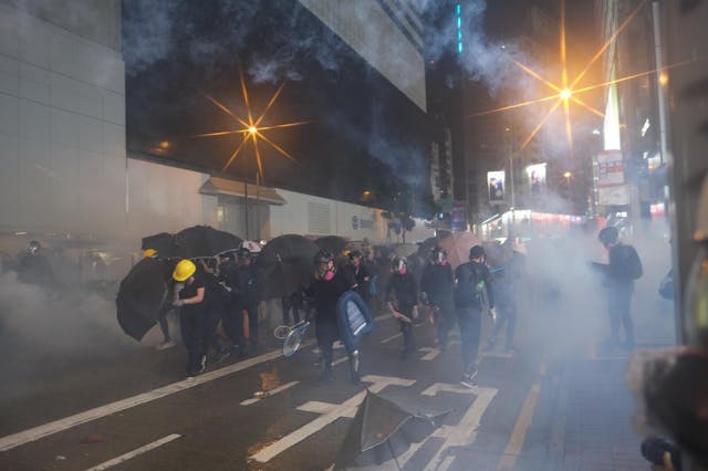 已經有足夠證據證明，某些國家的組織和個人深度介入了「己亥夏香港動亂」。（亞新社）