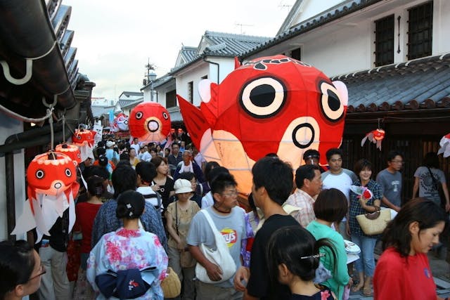 柳井金魚燈籠祭（巡遊）。