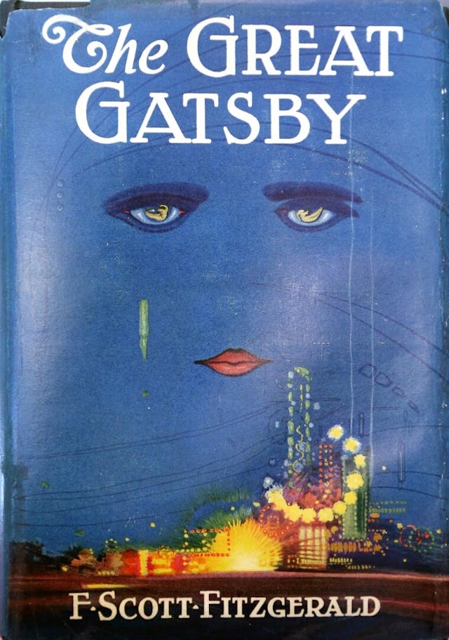 被視為美國文學爵士時代象徵的《The Great Gatsby》（網上圖片）