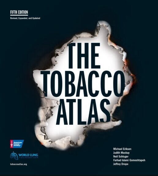 Judith在多期The Tobacco Atlases均有撰稿。（The Tobacco Atlases封面截圖）