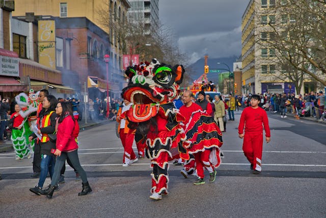 加拿大華人在慶祝新年。（Shutterstock）