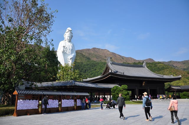 香港亦因擁有這兩座佛寺，而成為追憶梁林的重要地點之一。（慈山寺圖片）