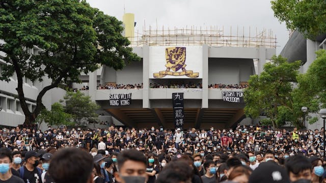 不滿中大表現的聲音，主要針對的是2019年發生的暴亂。（Shutterstock）