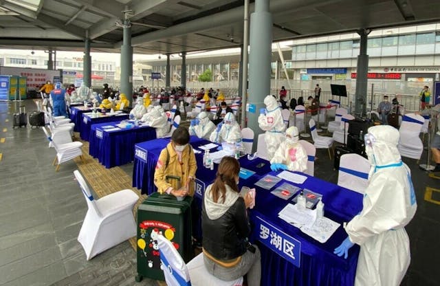 內地根本視香港為半污染區或甚至是污染區。（亞新社）