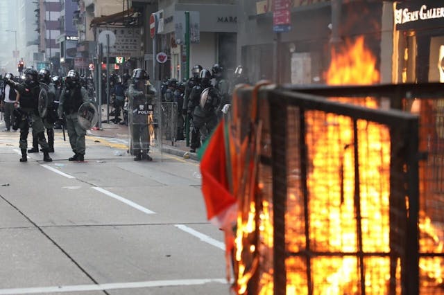 2019年香港夏日為「無妄之災」，對筆者最大的收穫，是證實西方傳媒亦可以如此無稽，如此敵視中國。（亞新社）