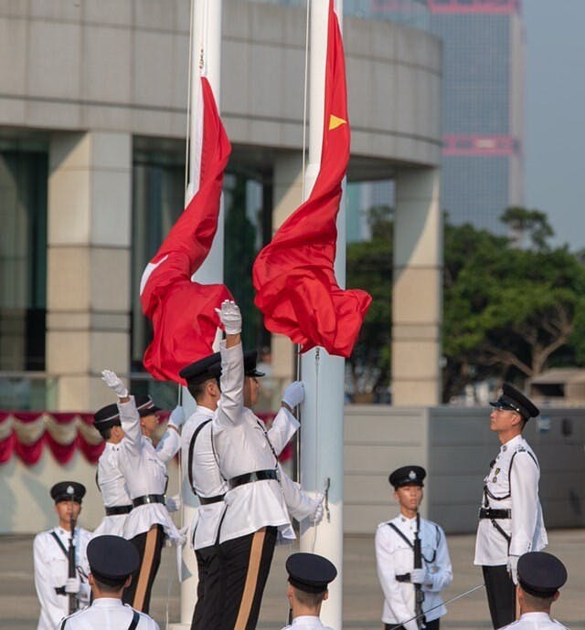 國慶升旗禮如常舉行。