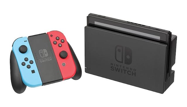 任天堂新推出的Switch可以掌上玩、桌面玩，或1080p高清輸出至電視上「三體連動」玩都得，打破了傳統家用遊戲機的模式。（Wikimedia Commons）