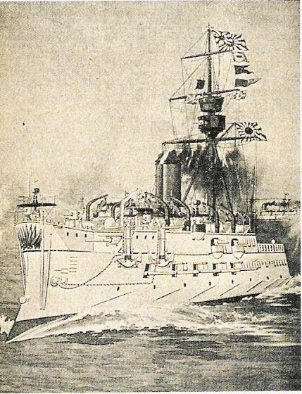 日本甲午戰爭時的旗艦松島號。（Wikimedia Commons）