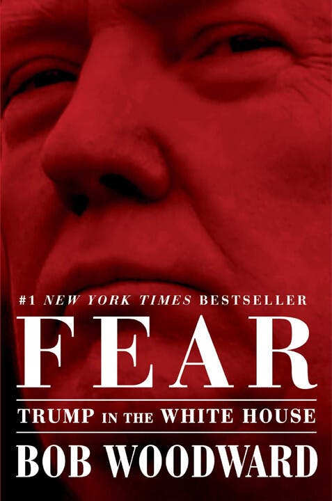 《華盛頓郵報》資深調查記者Bob Woodward的新書&lt;I&gt;Fear: Trump in the White House&lt;/I&gt;透露了不少美國政府高官都生活在恐懼中。（Amazon）