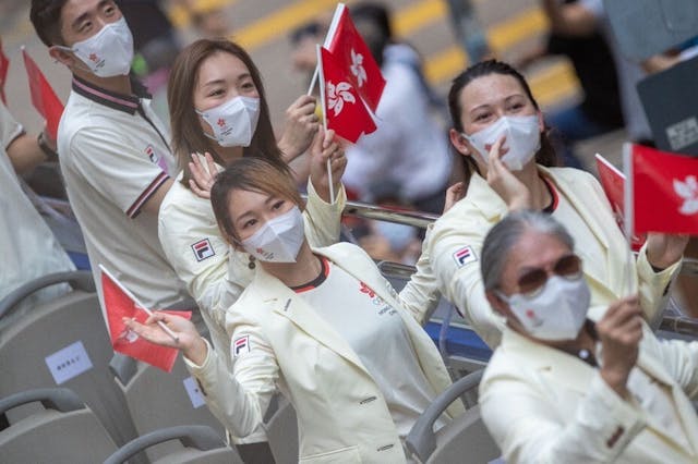 香港體育學院及港協暨奧委會歡迎粵港澳三地合辦2025年全運會，體院主席林大輝期望香港可以爭取主辦有優勢和受歡迎的項目。（亞新社）